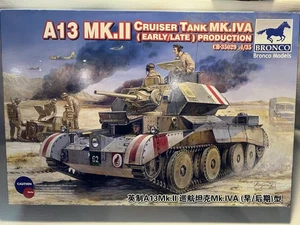 Bronco Models A13 Cruiser Tank Mark IVA Scale 1/35 CB -35029 Model  - New - Picture 1 of 5