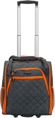 EQUIPAJE DE MANO ROCKLAND MELROSE VERTICAL CON RUEDAS DEBAJO DEL ASIENTO CARBÓN 16 PULGADAS Foto 1 de 4