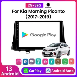 10" For Kia Picanto Morning 2017-19 Car Stereo Radio Android 13 Sat Nav CarPlay - Bild 1 von 24