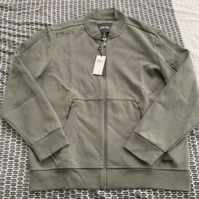 RLX Ralph Lauren Prendas de Punto Técnicas Estilo Bombardero Chaqueta XL Verde Ejército Precio de venta sugerido por el fabricante $268 Foto 1 de 4