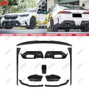 Dry Carbon Front Rear Lip Side Skirts Spoiler Wing Mirror Cap For BMW M5 G90 25+ - Picture 1 of 31