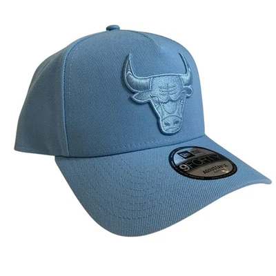 New Era Chicago Bulls 9FORTY Azul Marco A Ajustable Snapback Sombrero Foto 1 de 4