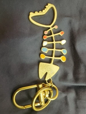 Tori Birch Fish Bone Key Chain - Image 1 of 2