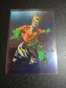 1994 Skybox Master Series DC Aquaman #F2 Foil Insert - Picture 1 of 2