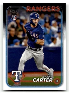 2024 Topps Japan Edition Evan Carter #6 RC Texas Rangers - Picture 1 of 2