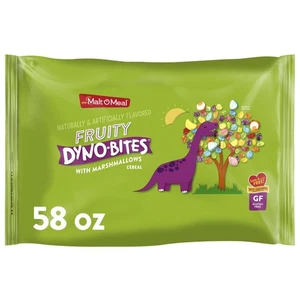 Malt-O-Meal Fruity Dyno Bites with Marshmallows Kids Breakfast Cereal... - Picture 1 of 4