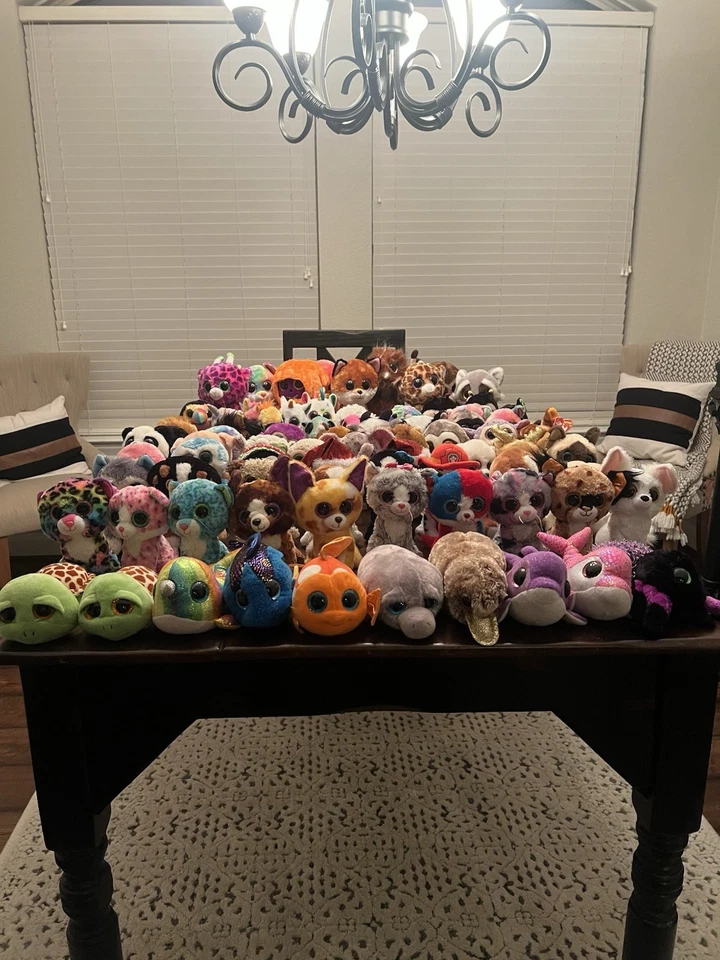 TY Beanie BOOS Large Lot Of 80!  Mix Of Sizes. Some With Tags. - Image 1 of 4