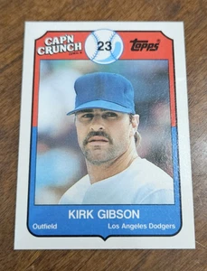 Kirk Gibson - 1989 Topps Cap'n Crunch Baseball - #2 of 22 - Dodgers - Picture 1 of 2
