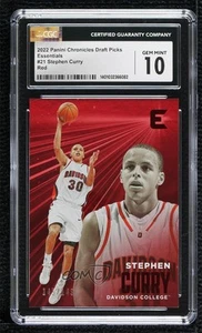 2022-23 Chronicles Draft Picks Essentials Red /149 Stephen Curry CGC 10 Gem Mint - Picture 1 of 3