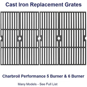 Griglie in ghisa 18" per griglia Charbroil Performance 5 e 6 fuochi 463276517... - Foto 1 di 11