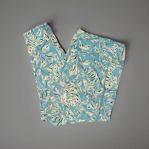 Leggings Lilly Pulitzer blu yoga atletico Capri 2XL - Foto 1 di 6