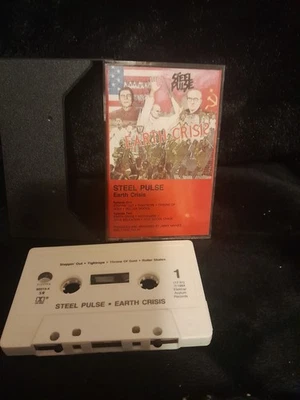 Steel Pulse Earth Crisis Cassette 1984 Elektra Records 9 60315-4 Reggae - Image 1 of 2