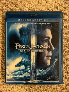 Percy Jackson: Sea of Monsters Blu-Ray 3D/Blu-Ray/DVD with cards - Picture 1 of 6