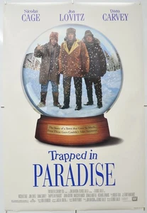 TRAPPED IN PARADISE (1994) Original Cinema One Sheet Movie Poster - Nicolas Cage - Picture 1 of 5