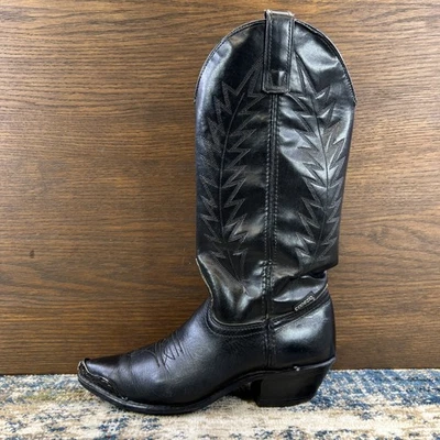 Vtg Capezio Leather Cowgirl Cowboy Boots Women’s Sz 5.5M Black Made in USA L400 - Image 1 of 4