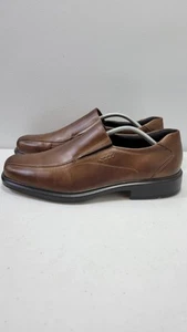 ECCO Mens Helsinki Bike Toe Slip On Loafer Cocoa Brown Sz 44 EU / 10-10.5 US - Picture 1 of 5
