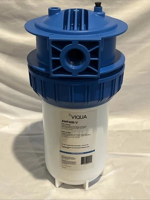 Carcasa de filtro VIQUA AWP40B-V para toda la casa 4-1/2 x 10 con soporte y llave incluidos Foto 1 de 4