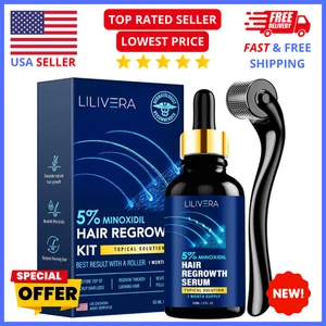 Hair Growth Drops + Roller – Advanced Thickening Treatment for Thinning Hair - Picture 1 of 7