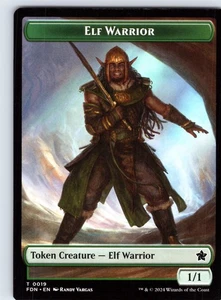 Elf Warrior // Rat (0030) Double-Sided Token T Foundations Normal 19 // 30 LP - Picture 1 of 2