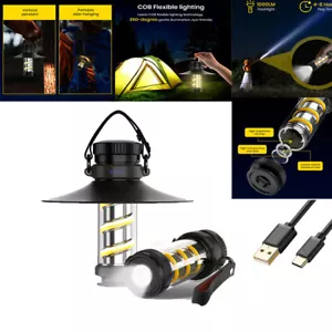 USB Rechargeable Camping Light Portable Magnetic Emergency Atmosphere Flashlight - Picture 1 of 13