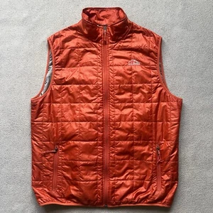 Chaleco LL Bean Para Hombres Grande Naranja Forrado con Aislamiento Primaloft Edredón Packaway - Imagen 1 de 12