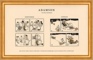 Hasenjagd nach Jacobsson Hund Schuss Schnee Homer Simpson Adamson 003 Gerahmt - Bild 1 von 1