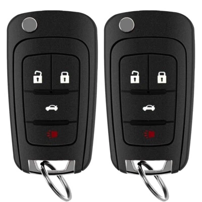 2 件替换件适用于别克 Regal 2011 2012 2013 2014 2015 2016 2017 翻盖钥匙链 — 第 1/4 张图片