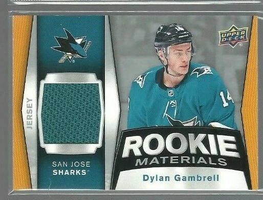2018-19 Upper Deck Rookie Materials #RMDG Dylan Gambrell D (ref 70217) - Image 1 of 1