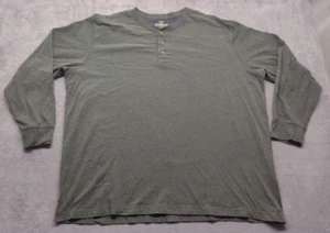 Outdoor Life Long Sleeve Henley Casual Shirt 2XL (50-52) Green Hiking Camping - Picture 1 of 8