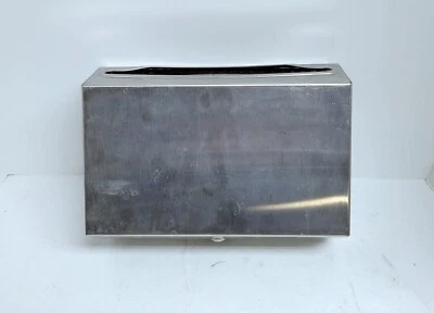 Soporte dispensador de toallas de papel de montaje en pared de acero inoxidable Foto 1 de 4