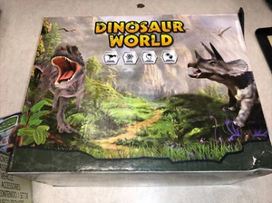 Dinosaur World Toy Figure w/ Activity Play Mat & Trees, Dinosaur Playset - Picture 1 of 2