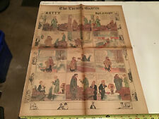 Jan 22, 1927 Evening Gazette COMICS 4pgs: BETTY & The KELLY KIDS +