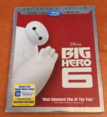 Big Hero 6 Blu-ray Ryan Potter  Scott Adsit  Maya Rudolph T.J. Miller Alan Tudyk - Image 1 of 4