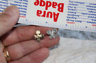 Vintage Silver Four Leaf Clover Earrings W/ Posts