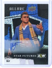 2022 MJF UPPER DECK ALLURE AEW #147 BLUE LINE AUTO #ED 13/35!!