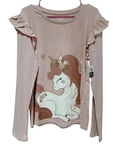 Mädchen Kinder T-Shirt Rosa Mehrfarbig Langarm Gr. 140 St-02220 - Bild 1 von 1