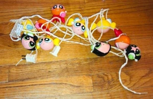 Vintage PowerPuff Girls Christmas Lights Set Holiday Fairy light 2001 Gemmy - Picture 1 of 1