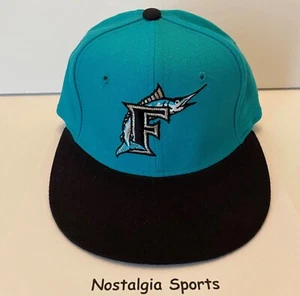 Vintage FLORIDA MARLINS NEW ERA 59/50 *DIAMOND* HAT NEW Old Stock FITTED 6-3/4 - Picture 1 of 5