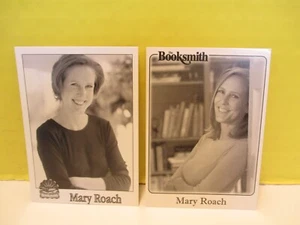 Carte commerciali autore libraio set di due MARY ROACH #s 678+1000 - Foto 1 di 6