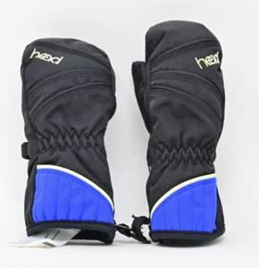 Head Dupont Sorona Winter Mittens Kids Size XX Small Black Side Zipper XXS - Picture 1 of 2