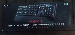 AZIO MGK1 Gaming Series Backlit Mechanical Gaming Keyboard New Open Box - Picture 1 of 2