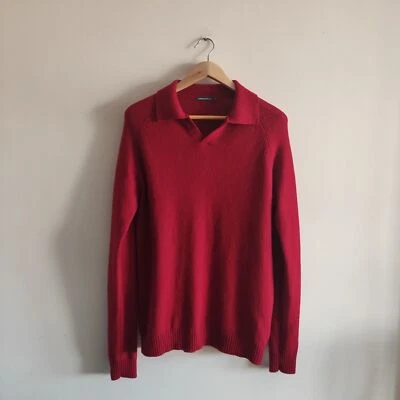 Herrenstrickpullover aus 100 % Wolle, Größe XL, Springfield Cortefiel, rot,... - Bild 1 von 4
