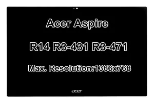 Gruppo digitalizzatore touch screen display LED 14" HD LCD per Acer Aspire R3-471 - Foto 1 di 4