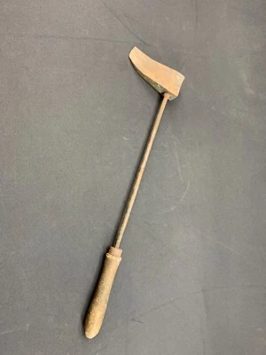 Ancien fer à souder à panne en cuivre /Soldering iron old copper handle ,outil  - Photo 1/4