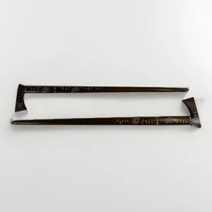 2 X Zakopane Etched  Wood Cane Walking Stick Polish Axe Handle 28” - Decor - Bild 1 von 5