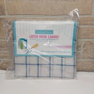DIMENSIONS Latch Hook Canvas 3.75 Mesh 36" x 60" Cotton Poly Make Own Design NEW - Picture 1 of 2