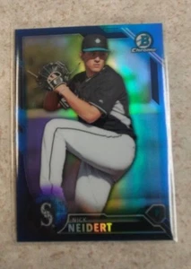 2016 Bowman Draft Chrome NICK NEIDERT Blue Refractor 096/150 - Picture 1 of 1