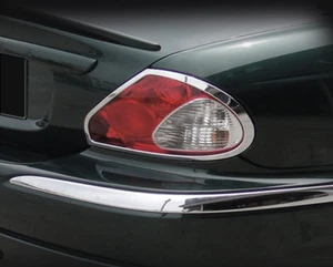 Luz trasera luz trasera cromada 2 piezas para Jaguar X-Type 2002 2003 2004 2005 2006 - Imagen 1 de 2