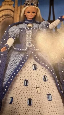 Annie's FASHION Doll CROCHET CLUB PATTERN Sapphire Queen - Image 1 of 4