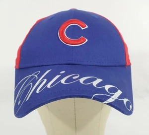 Gorra de béisbol Chicago Cubs New Era para mujer 9Forty con tirantes azul roja nueva sin etiquetas  - Imagen 1 de 10